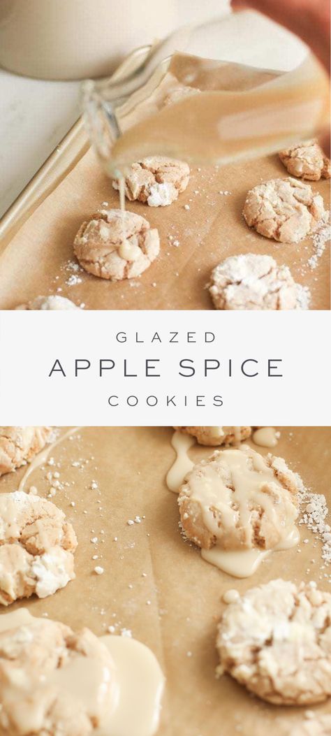 Spice Cookie Recipes, Recipe Using Apples, Spice Sugar Cookies, Apple Glaze, Best Sugar Cookie Recipe, Julie Blanner, Apple Spice, Dessert Cookbooks, Apple Pie Spice