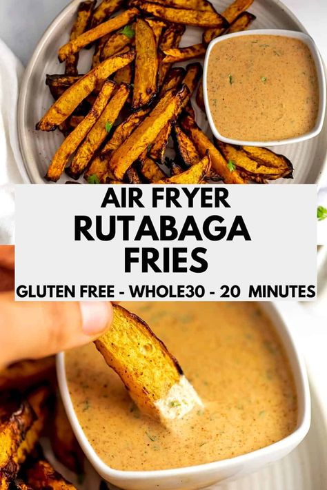 Air Fryer Rutabaga, Rutabaga Fries, Rutabaga Recipes, Roasted Rutabaga, Candida Recipes, Ideal Protein Recipes, Macro Friendly Recipes, Paleo Low Carb, Air Fryer Healthy