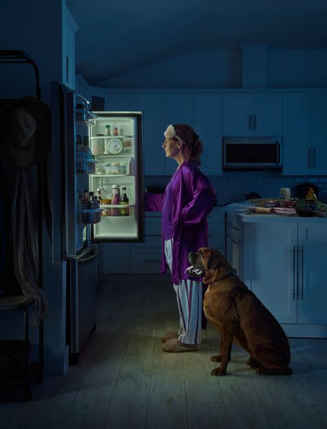 Calming Canine Comfort on Behance Narrative Photography, Midnight Snack, Film Photography Tips, Environmental Portraits, Photographer Advertising, Dog Projects, Photographer Portfolio, Composition Photography, Creative Poster Design