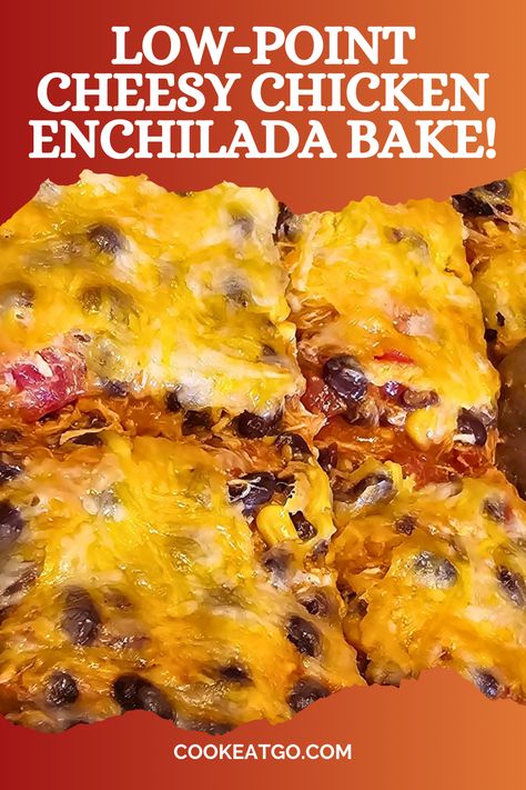 Check out this flavorful Weight Watchers Chicken Enchilada Bake! Packed with tender chicken, savory enchilada sauce, and gooey cheese, it's a family favorite that won't wreck your healthy eating goals. This works out to 3 Weight Watchers points per serving. Perfect for busy weeknights, Taco Tuesday, or cozy weekends at home. Pin to your weight watchers recipes pinterest board for later. Weight Watcher Recipes With Rotisserie Chicken, Ww Chicken Enchilada Bake, Weight Watchers Chicken Enchilada Bake, Weight Watchers Meals Dinner, Weight Watchers Recipe, Chicken Enchilada Bake, Enchilada Bake, Ww Meals, Cheesy Chicken Enchiladas