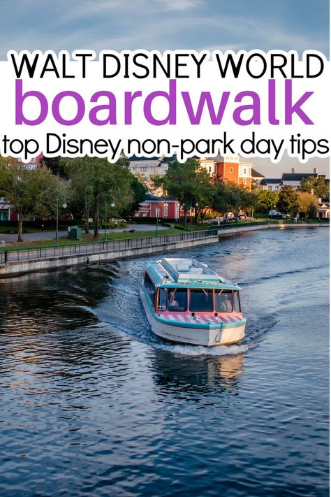 disney resort - boardwalk Disneys Boardwalk, Disney Boardwalk Resort, Disney World Transportation, Atlantic City Boardwalk, Disney Transportation, Disney Boardwalk, Disney Tickets, Disney World Vacation Planning, Disney Trip Planning