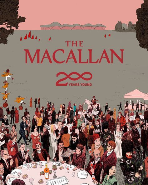 "Timeless Essence: Javi Aznarez's Illustration Commemorating The Macallan's 200th Anniversary" — Dutch Uncle • Artist Management Special Illustration, Single Artwork, Dutch Uncle, Artist Management, Sign Off, Years Younger, Animation Studio, Yokohama, Data Visualization