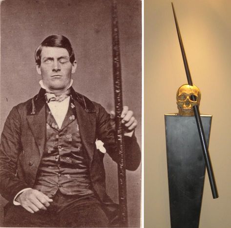 Phineas Gage (The american crowbar case, 1823-1860) Phineas Gage, Tattoos, Fictional Characters, Art