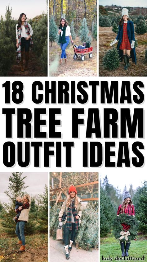 18 Christmas Tree Farm Outfit Ideas Tree Farm Outfits, Tree Farm Outfit Ideas, Farm Outfit Ideas, Work Christmas Party Outfit Classy, Christmas Tree Farm Outfit, Farm Outfits, Christmas Tree Farm Pictures, Tree Farm Pictures, Farm Family Pictures