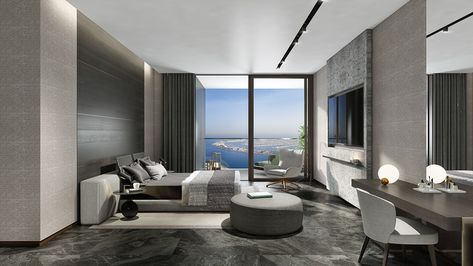 Luxury Hotel in Dubai on Behance Luxury Room Bedroom, Casa Country, Modern Luxury Bedroom, Luxury Bedroom Master, Luxury Rooms, Luxury Homes Dream Houses, Master Bedrooms Decor, A Living Room, Luxurious Bedrooms