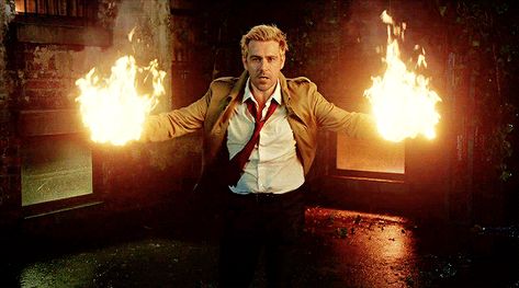 Urban Fantasy Aesthetic, Matt Ryan Constantine, Magic Gif, Constantine Hellblazer, Writing Genres, Writing Images, Batman Film, Dc Legends, Legends Of Tomorrow