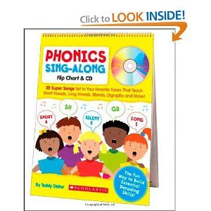 Amazon.com: Phonics Sing-Along Flip Chart & CD: 25 Super Songs Set to Your Favorite Tunes That Teach Short Vowels, Long Vowels, Blends, Digraphs, and More! (9780545104357): Teddy Slater: Books Auditory Learners, Phonics Free, Blends And Digraphs, Sing Along Songs, Long Vowels, Flip Chart, Short Vowels, All Songs, School Shopping