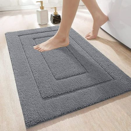 Chenille Bath Mat, Striped Decor, Bathroom Floor Mat, Bathroom Rugs Bath Mats, Shower Mat, Soft Carpet, Bathroom Mat, Bath Mat Rug, Bathroom Rug