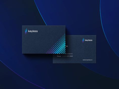 Keyless - business cards by TIE A TIE by Aiste | Dribbble | Dribbble Minimal Logos Inspiration, Logo Design Examples, Programming Tools, Business Cards Simple, Tech Branding, Business Card Design Creative, Business Card Inspiration, Event Branding, Visiting Cards