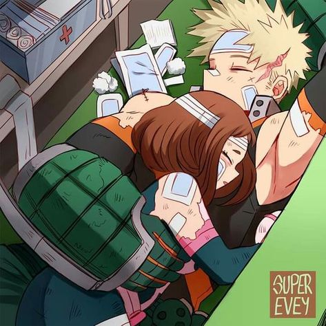 Bakugou And Uraraka, Bakugou Manga, Ochako Uraraka, My Hero Academia Memes, Buko No Hero Academia, My Hero Academia Episodes, Comic Book Artists, Hero Academia Characters, Anime Ships