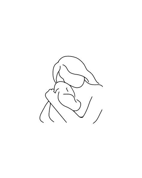 Simple Motherhood Tattoo, Minimalist Mom Tattoo, Mother And Son Art, Mother And Baby Tattoo, Angel Baby Art, Mother Tattoo, Memorial Tattoo Ideas, Baby Logo Design, Embroidered Canvas Art