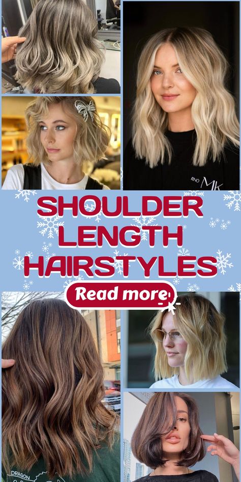 Discover a range of chic shoulder-length hairstyles perfect for embracing the winter season. Stay trendy and fabulous in the chilly weather with textured lobs, layered waves, and chic bob cuts. Enhance your natural beauty with these winter hairstyle ideas that are sure to make you stand out in the snow. Rock a confident and stylish look all season long! Winter Hairstyle Ideas, Textured Lobs, Winter Hairstyle, Chic Bob, Textured Lob, Rich Brunette, Bob Cuts, Blonde Waves, Asymmetrical Bob