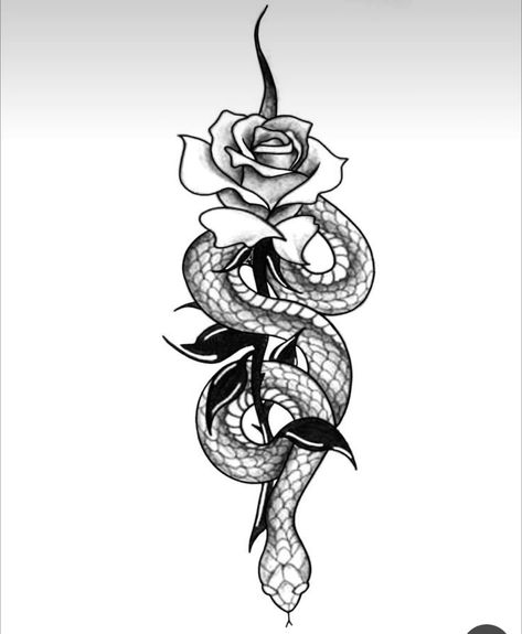 Cobra Tattoo, Snake Tattoo Design, Scary Tattoos, Chest Tattoos For Women, Spine Tattoos For Women, Pretty Tattoos For Women, Tatuaje A Color, Tattoo Style Drawings, Modern Tattoos