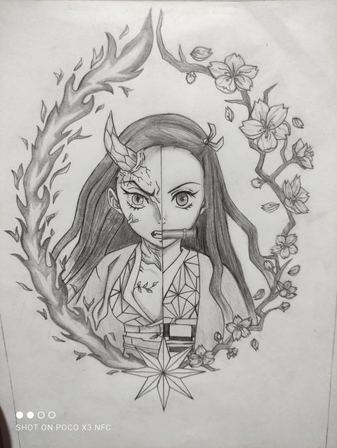 Nezuko Tattoo Design, Large Tattoos, Tattoo Placement, Tattoo Flash, Best Tattoo, Tattoo Sketches, Flash Tattoo, Tattoo Art, Anime Demon