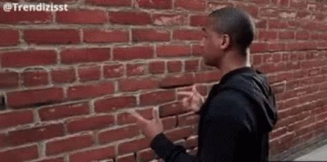 No Reply Talk To The Wall GIF - No Reply Talk To The Wall Wand - Discover & Share GIFs Talking To A Wall, Multiplayer Games, That Moment When, Pewdiepie, Car Guys, Meme Pictures, Brick Wall, New Memes, Reaction Pictures