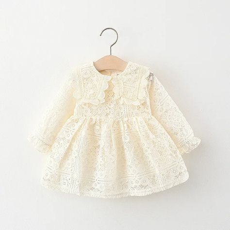 Spring Autumn Toddler Girl Clothes https://halalzen.com/products/spring-autumn-toddler-girl-clothes-korean-fashion-doll-collar-long-sleeve-lace-baby-1st-birthday-dresses-princess-dress-bc050 Halalzen #Bestseller Baptism Dress Baby Girl, Girls Birthday Party Dress, Baby Girl Princess Dresses, Christmas Dress Baby, Sleeve Lace Dress, Princess Flower Girl Dresses, Girls Pageant Dresses, Girls Formal Dresses