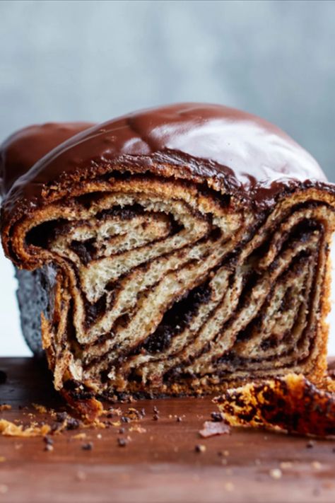 Chocolate Babka Recipe, Babka Recipe, Chocolate Wafer Cookies, Chocolate Babka, Wafer Cookies, Chocolate Wafers, Chocolate Glaze, Orzo, Milk Chocolate