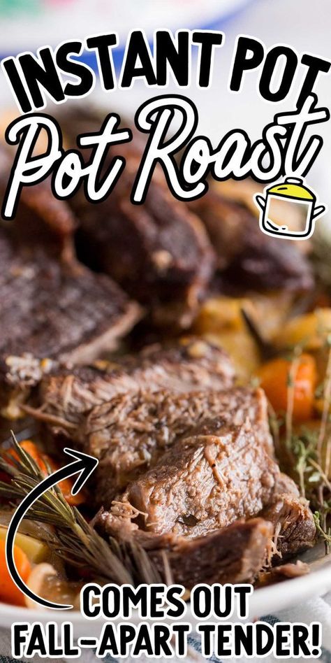 Instant Pot Pot Roast Pot Roast Keto, Paleo Pot Roast, Instant Pot Pot Roast Recipe, Pot Roast Dinner, Instant Pot Roast, Pressure Cooker Pot Roast, Cross Rib Roast, Blade Roast, Perfect Pot Roast