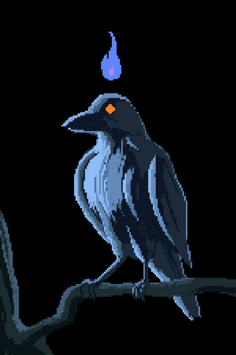 magical mystical adventures by kaefer ( or iBleeedorange on Reddit ) - Album on Imgur Cool Pixel Art, Pixel Art Design, 8 Bit, Black Bird, Game Design, Pixel Art, Cool Art, Gif, Wallpapers