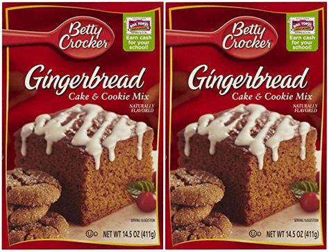 Butterscotch Poke Cake, Betty Crocker Cookie Mix, Gingerbread Cookie Mix, Betty Crocker Cookies, Cookie Mixes, Gingerbread Cake Recipe, Betty Crocker Cake, Poke Cake Recipe, Instant Breakfast