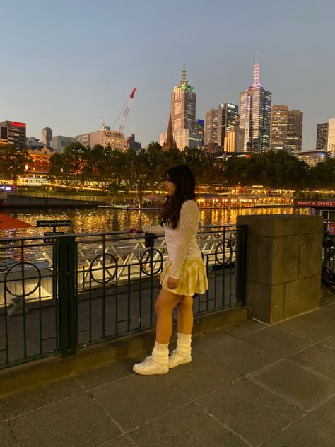 Aesthetic pretty Melbourne city at night time by the river #city #aesthetic #melbourne #night #pretty #river #nightpretty Melbourne Aesthetic, Melbourne Girl, Life After High School, Melbourne City, Aesthetic Pretty, City At Night, 2024 Vision, Night City, The River