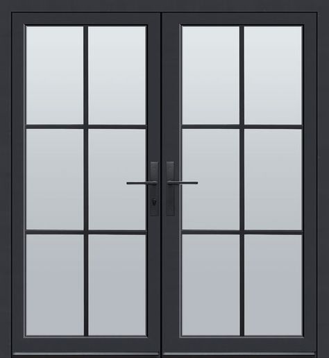 Aluminum Exterior Patio Door, Front Door Swing Modern Collection Model Line: EAL-SWS-W6 by Glenview Doors at Doors For Builders in Chicago Modern Front Entry, Exterior Doors Modern, Aluminum Front Door, Single Glass Door, Exterior Patio Doors, Contemporary Garage Doors, Door With Sidelights, Contemporary Garage, Solid Wood Entry Doors