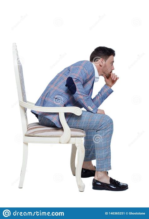 Man Sitting Side View, Sitting Side View, Chair Side View, Man Sitting, Camping Chair, Human Poses, Side View, Art Inspo, Camping