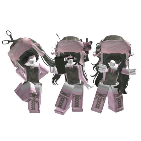 Trio Matching Roblox Avatars, Trio Roblox Outfits, Cutecore Avatar, Gacha Intro, Xiao Pfp, Roblox Usernames, Matching Avatars, Emo Roblox Outfits, Trio Matching