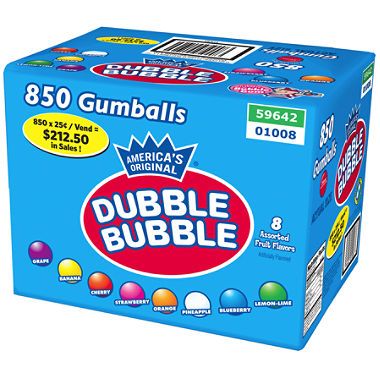 Dubble Bubble Fruit Gumballs (850 ct.) Chewing Gum Brands, Bubble Fruit, Bubble Gum Flavor, Gum Flavors, Dubble Bubble, Strawberry Lemon, Strawberry Blueberry, Different Fruits, Bulk Candy