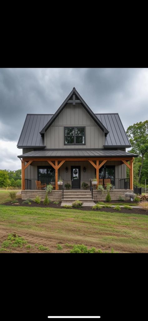 Barndominium Exterior Colors, Brick And Siding Exterior Combinations, Green Siding House, Brick And Siding Exterior, Barndominium Exterior, Green Siding, Board And Batten Exterior, Farmhouse Barndominium, Home On The Range