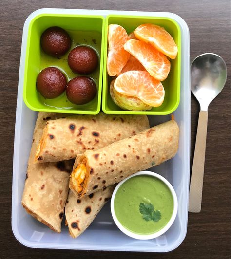 Healthy Tiffin Ideas, Snacks Box Ideas, Lunch Box Aesthetic, Paneer Frankie, Healthy Tiffin Recipes, Portion Controlled Meals, Breakfast Toddler, Tiffin Lunch, Tiffin Recipes