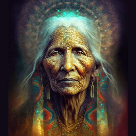 Shaman Woman, American Indian Artwork, Goddess Magick, Maya Art, Nature Goddess, Native American Pictures, Medicine Woman, Digital Greeting Cards, Spiritual Artwork