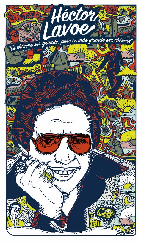 Ilustración en homenaje a Hector Lavoe, técnica Doodle Salsa Party, Latin American Music, Dj Art, Salsa Music, Puerto Rico History, Puerto Rican Pride, Adventure Time Finn, Charlie Brown Christmas, Disney Favorites