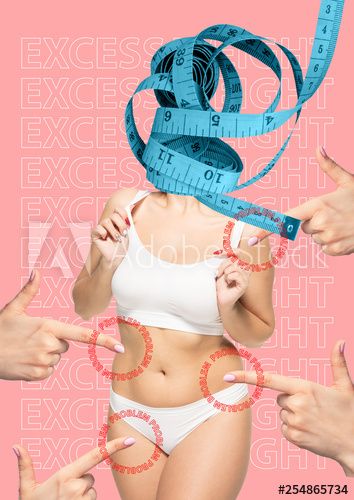 Stock Image: Contemporary modern art collage. Female body. Fat lose, liposuction and cellulite removal concept. Plastic surgery. Image is not body shape retouched Fragmentation Photography, Body Dysformia Images, Plastic Surgery Ads, Plastic Surgery Art, Women Body Types, Body Collage, Female Body Shapes, Photoshop Tricks, Body Image Art