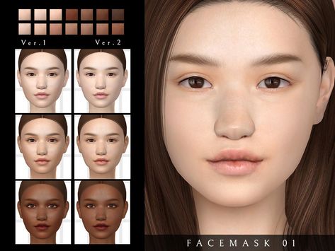 Sims 4 Facemask, The Sims 4 Skin, Sims Packs, Skin Face Mask, Sims 4 Clutter, Sims 4 Body Mods, Sims 4 Cc Skin, Tumblr Sims 4, Sims 4 Cc Folder