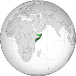 Somalia - Wikipedia Somalia Map, Somalia Flag, Orthographic Projection, Italian Empire, Country Information, Horn Of Africa, National Animal, News Magazine, East Africa