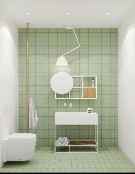 The minimalist aesthetic is very pleasing and calming on the eye and is therefore a great style by which to design a bathroom scheme. Simplistic lines lend them Bold Bathroom, Tiled Bathroom, Top Bathroom Design, Bathroom Improvements, Interior Finishes, Bath Ideas, Bad Design, Green Bathroom, Minimalist Bathroom