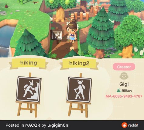 Acnh Videos, Acnh Signs, Cottagecore Animal Crossing, Animal Crossing Qr Codes, Ac Codes, Animal Crossing Funny, Acnh Design, Acnh Codes, Animal Crossing Wild World