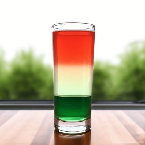 The Mexican Flag is a layered cocktail with a complex taste profile. The lime juice provides a tangy sourness, the tequila gives a strong alcoholic kick, and the grenadine adds a sweet and fruity finish. Mexican Cocktail Recipes, Tequila Sour, Grenadine Cocktail, Mexican Cocktail, Mexican Cocktails, Mexican Appetizers, Chilled Beer, Mexican Coffee, Mexican Drinks