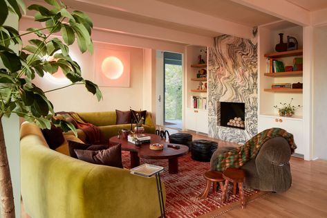 Beachwood Canyon Treehouse by Studio Keeta - Project Feature - The Local Project - The Local Project Beachwood Canyon, Whimsical Furniture, The Local Project, Furniture Vintage, Living Room Inspo, Mid Century House, Interior Design Studio, House Inspo, Luz Led