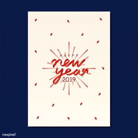 Happy New Year Card Ideas, Greeting Card Layout, Happy New Year Card Design, Happy New Year Letter, Happy New Year Stickers, New Year Card Design, New Years Card, New Year Post, Happy New Year Card