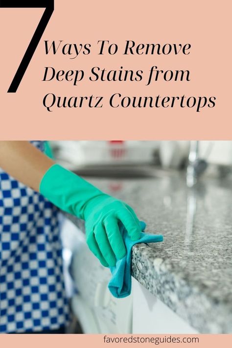 Quarts Counter Tops, How To Clean Quartz, Clean Quartz Countertops, Deep Clean Kitchen, How To Clean Stone, Diy Stain Remover, Red Wine Stains, Cleaning Stone, Quartz Kitchen Countertops