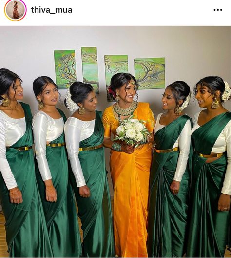 Tamil Bridesmaid, Entry Ideas, Tamil Wedding, Indian Flowers, Wedding Bridesmaids, Saree, Pastel, Flowers, Quick Saves