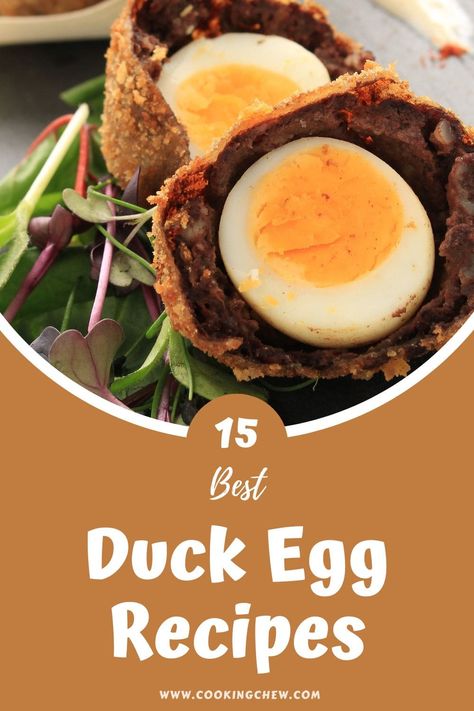 What To Make With Duck Eggs, Cooking With Duck Eggs, Duck Egg Quiche, Duck Egg Breakfast, Duck Egg Custard, Recipes With Duck Eggs, Salted Duck Egg Dishes, Duck Eggs Recipe Ideas, Salted Duck Egg Recipe