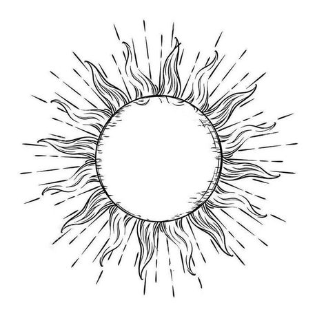 Abstract Sun Tattoo, Sun Rays Tattoo, Icarus Tattoo, Ray Tattoo, Sun Tattoo Designs, Creative Circle, Sun Tattoos, Sun Tattoo, Dark Circles