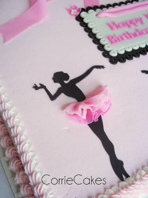 Ballet Cakes, Dance Cakes, Ballerina Cakes, Fondant Figures, Girl Cakes, Sheet Cake, 7th Birthday, Gum Paste, So Proud