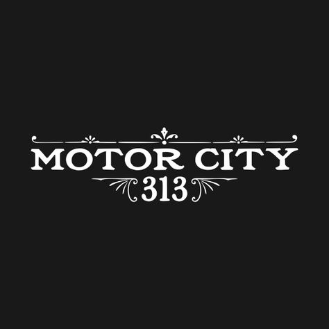 Detroit Motors, Motor City, Sports Design, Kids Magnets, Case Stickers, Phone Case Stickers, Black Fits, Party Design, Baseball Tshirts