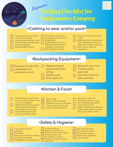 Camping Checklist Printable, Camping Supply List, Backpacking Checklist, Backpacking Equipment, Backpacking Stove, Camping In The Rain, Camping Packing List, Jeep Camping, Backcountry Camping