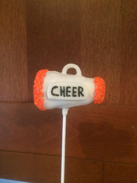 Cheerleading, Cheerleader Cake Pop www.facebook.com/CakePopsByDanielle Cheer Cake Pops, Cheerleader Cupcakes Ideas, Cheerleader Cakes, Cheer Cakes Cheerleading, Cheerleader Cake Pops, Cheerleader Birthday Cake Ideas, Cheerleader Birthday Party, Cheers Theme, Fundraiser Food