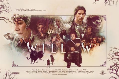 Willow (1988) [1000 x 667] Willow Movie, Willow 1988, Willow Series, Joanne Whalley, Series Posters, Magical Beings, Poster Artist, Fantasy Tattoos, Best Movie Posters